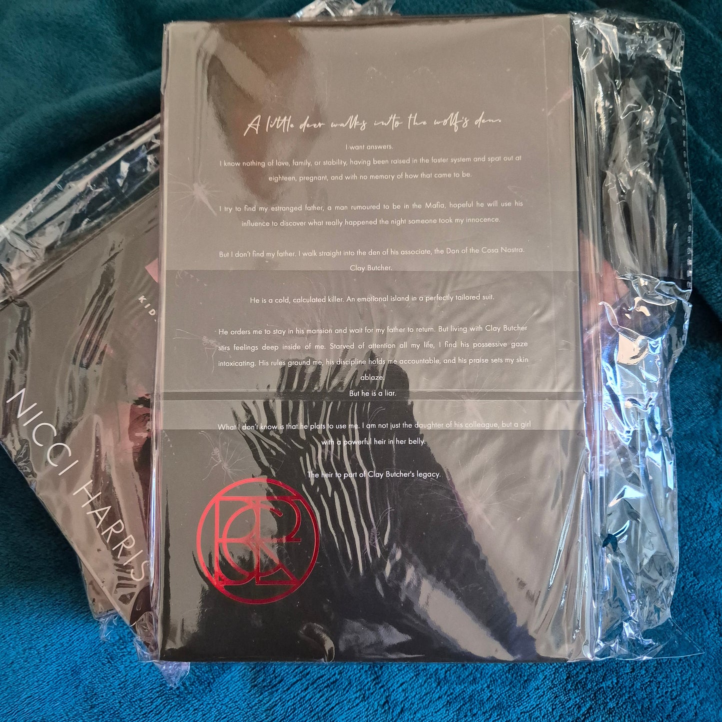 Minor Damage- SIGNED- His Pretty Little Burden With Sprayed Edges & Foil Logo
