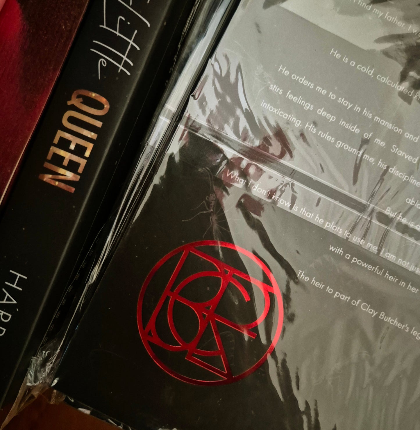 Minor Damage- SIGNED- His Pretty Little Burden With Sprayed Edges & Foil Logo