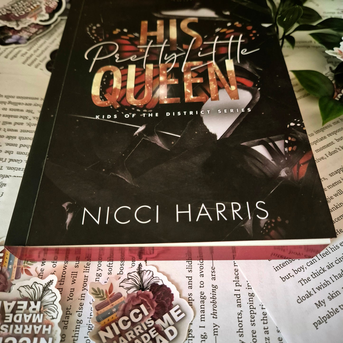 Minor Damage- SIGNED- His Pretty Little Queen With Sprayed Edges & Foil Logo