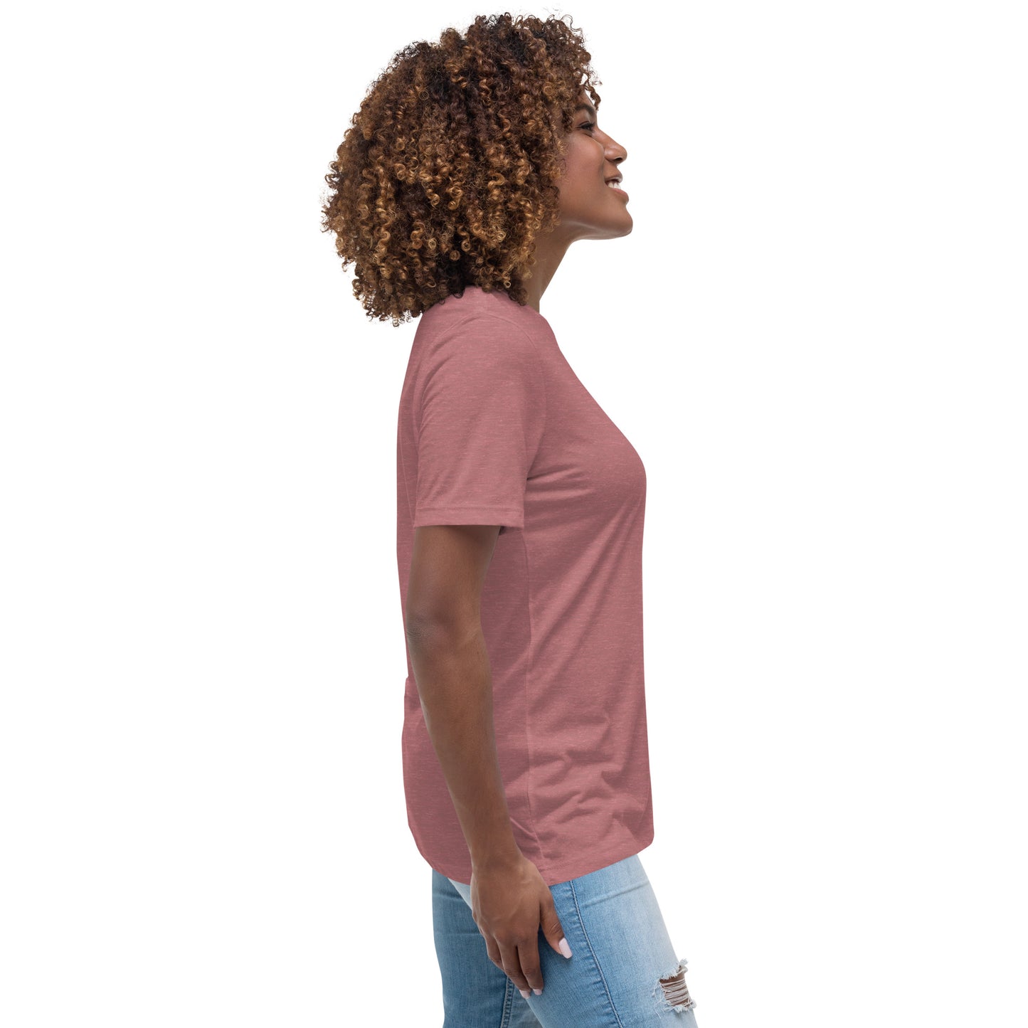 Lightweight Women's Relaxed T-Shirt - I Love Books & Bed
